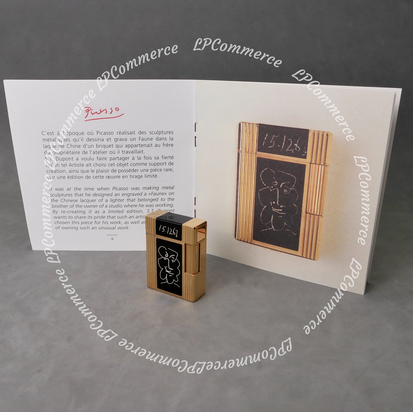 Accendino S.T. Dupont PICASSO Il Fauno Limited edition 1998 lighter lacca cinese