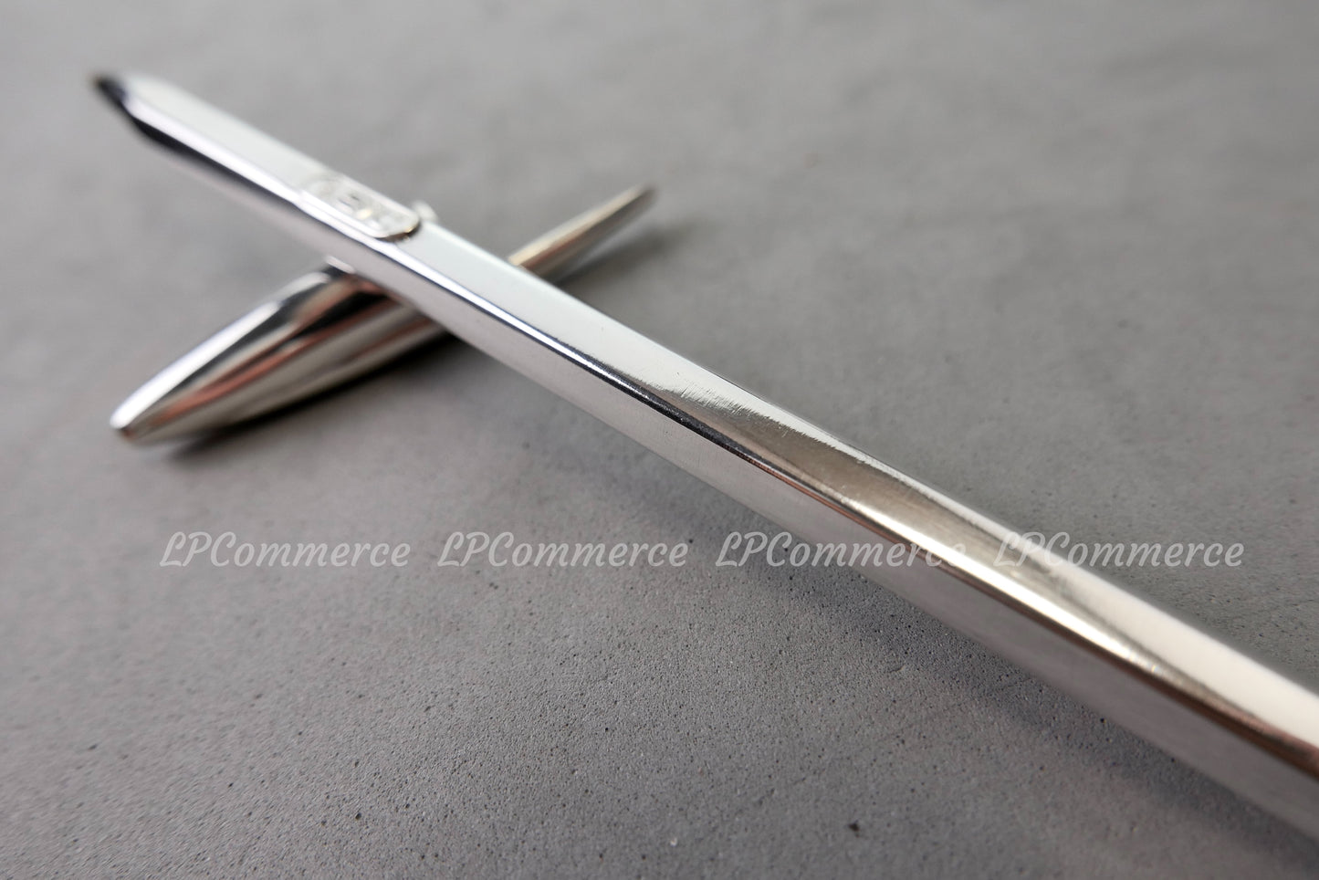 Penna Bic argento massiccio 925% ballpoint silver solid