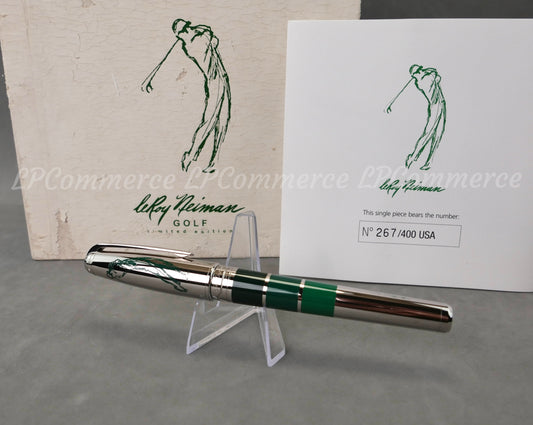 Penna stilografica S.T. Dupont Leroy Neiman Golf NOS gold 18K 750 fountain pen