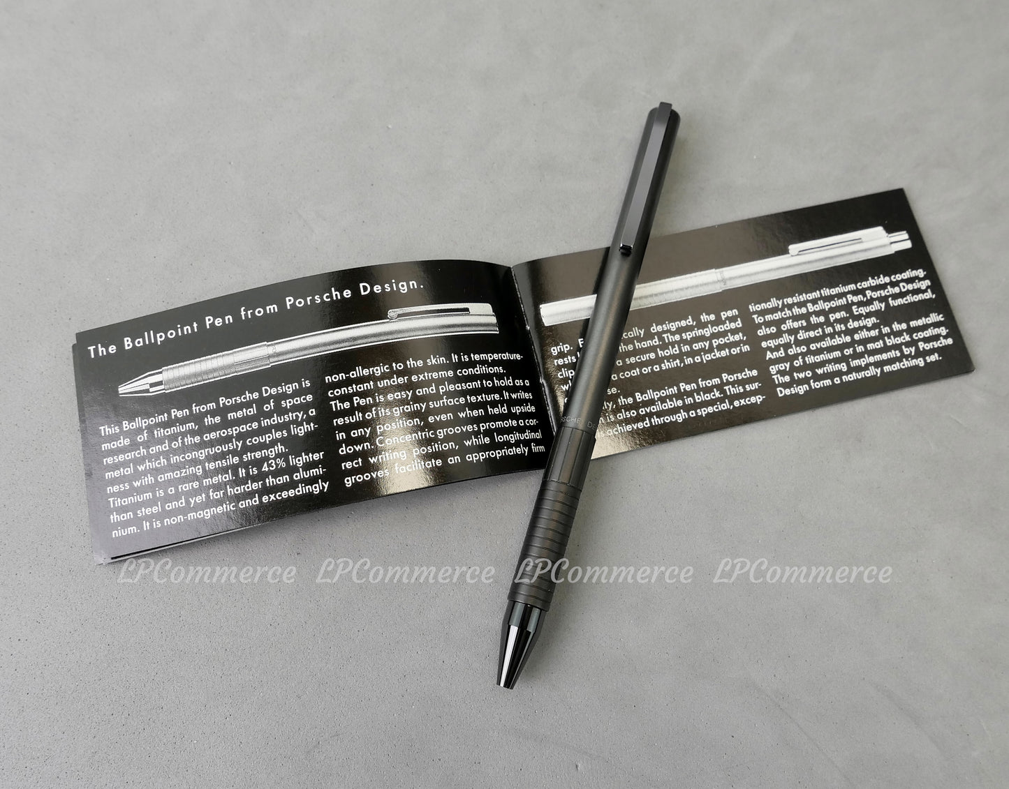 Penna sfera Porsche Design Titanium Ballpoint pen 911 box legno Turbo vintage