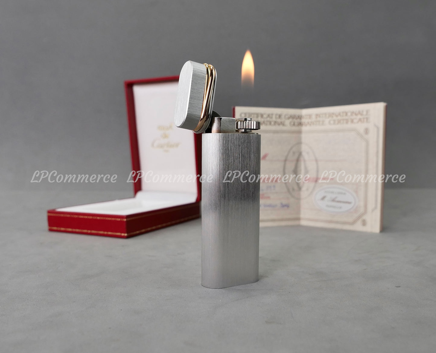 Accendino Cartier Santos lighter trinity