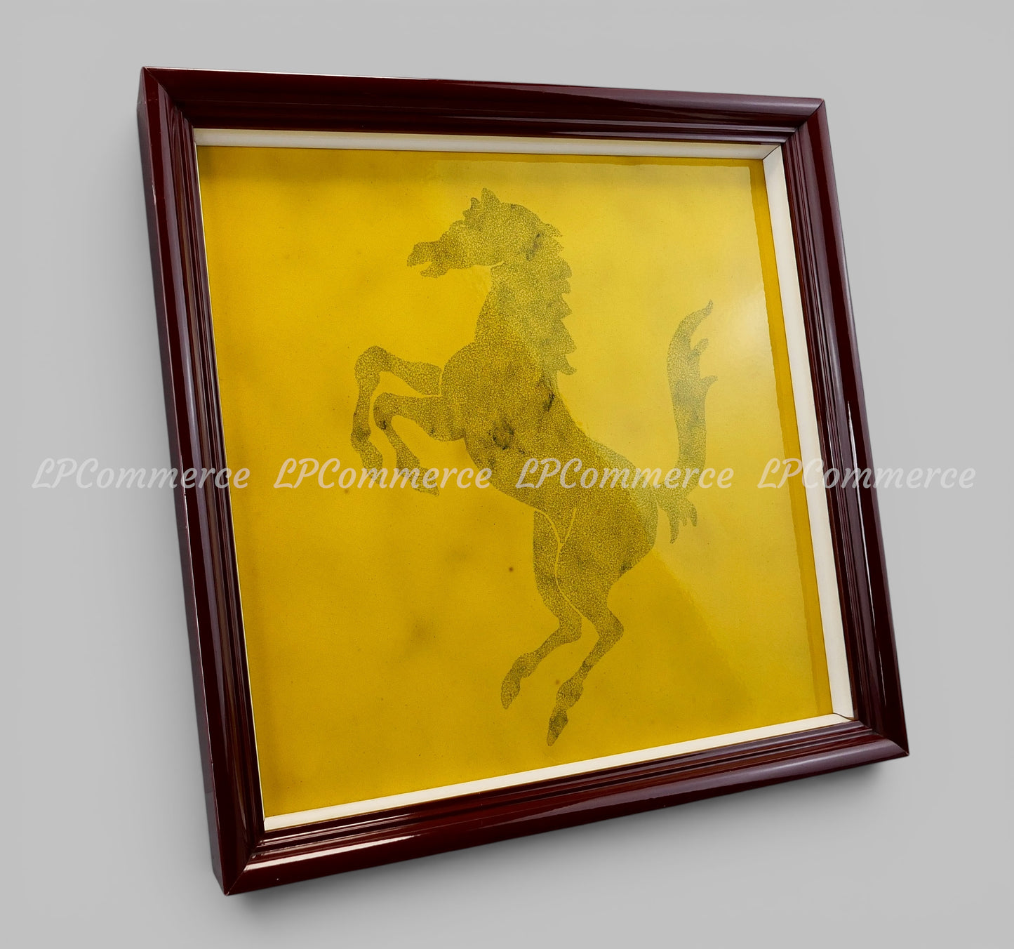 Piastrella Enzo Ferrari ceramica vintage 1983 tile mattonella