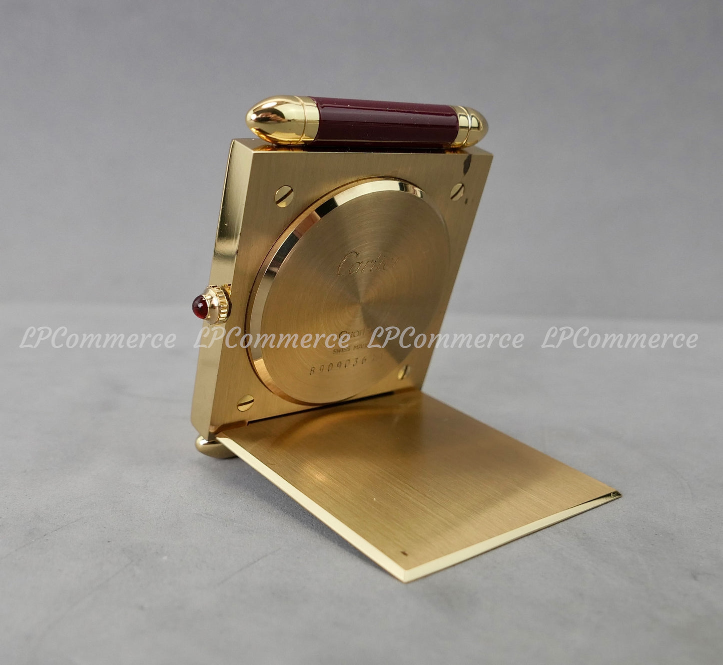 Orologio sveglia Cartier Santos da tavolo funzionante scatola desk clock Watch