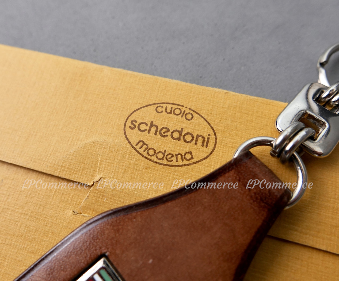 Portachiavi Ferrari cuoio Schedoni Mondial keychain