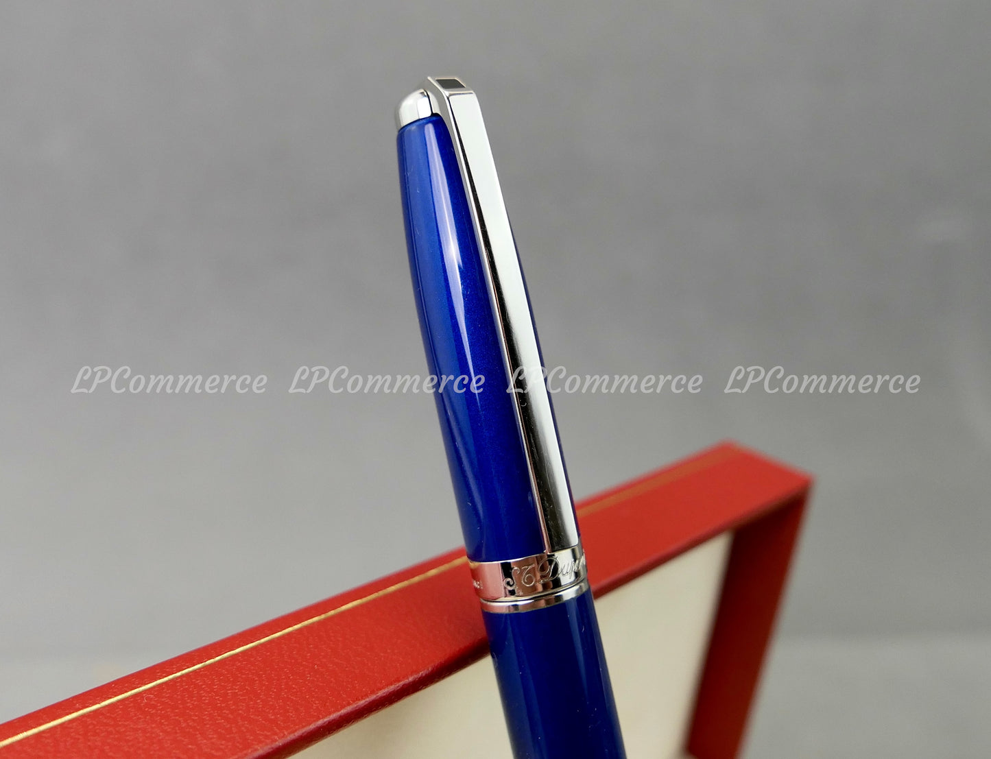 Penna sfera S.T. Dupont Fidelio Ballpoint box laque blu refill palladium