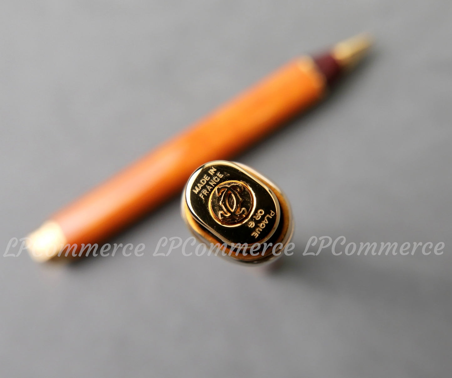 Penna sfera  Cartier Vendome Orange NOS Trinity Santos pen Ballpoint lacquer