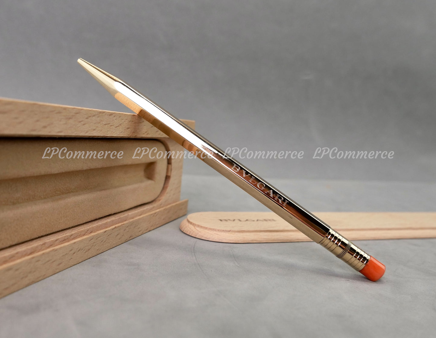 Penna Bulgari Argento massiccio 925 KOSKA matita NOS pen pencil corallo coral