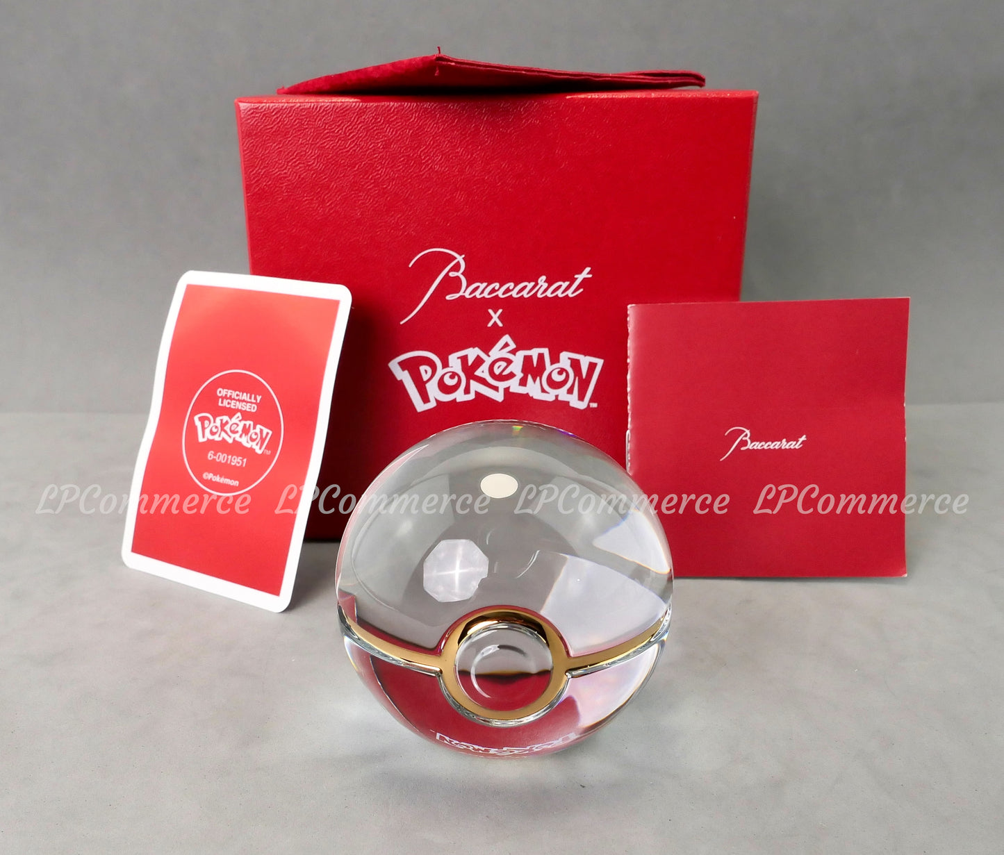 Cristallo Baccarat per Pokemon collezione 25 anni poké ball 2022 box Pikachu