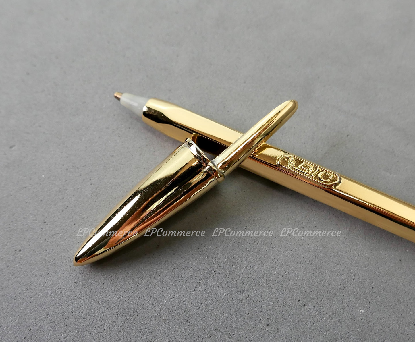 Penna Bic Argento Massiccio 925% GOLD Ballpoint silver solid box vintage design
