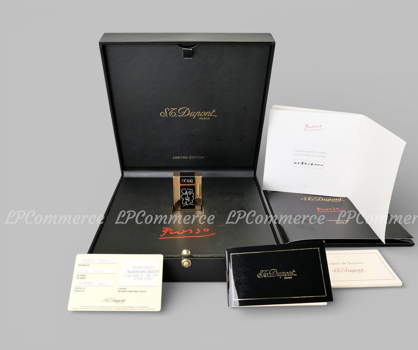 Accendino S.T. Dupont PICASSO Il Fauno Limited edition 1998 lighter lacca cinese