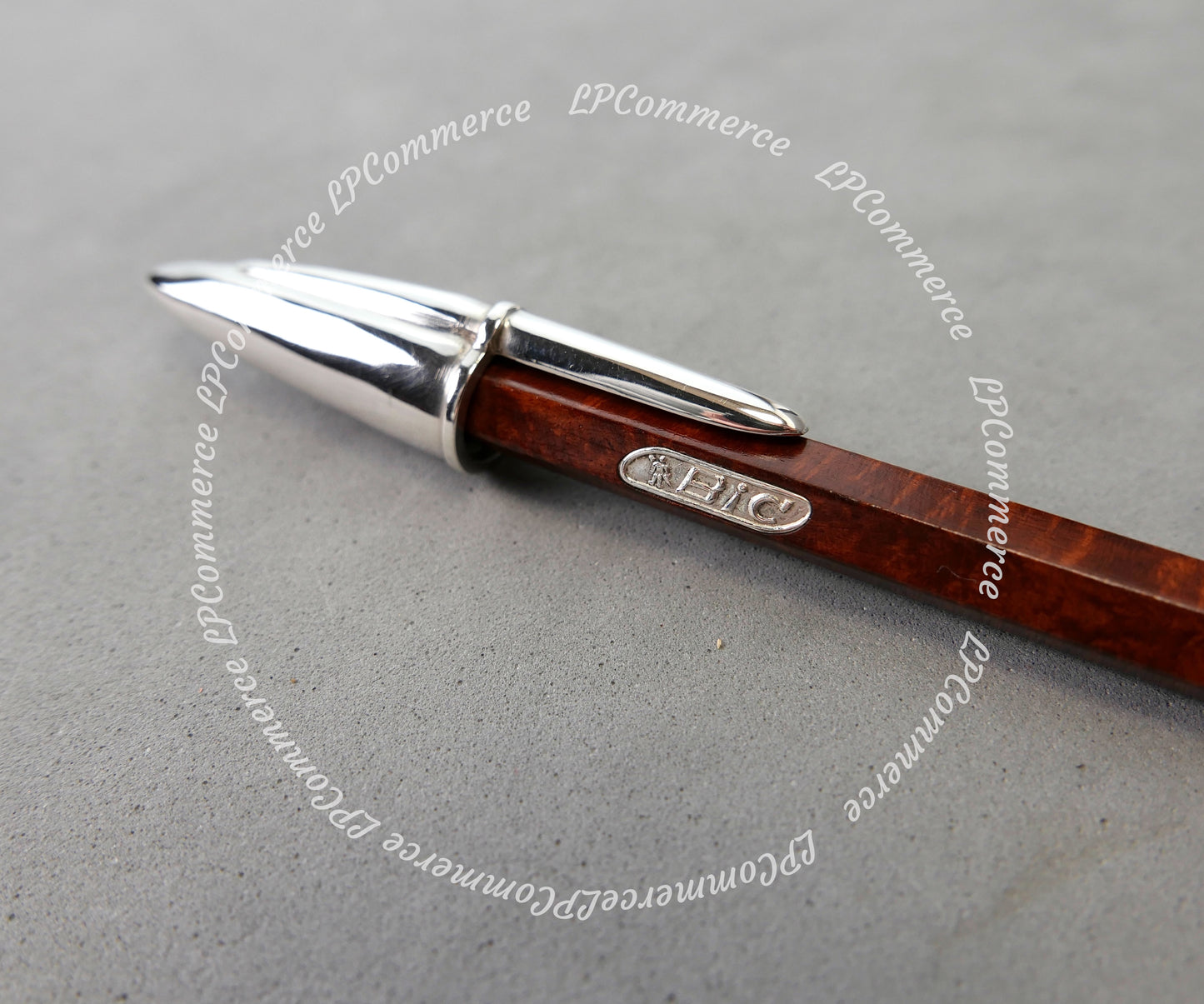 Penna Bic vintage Radica Argento Massiccio 925% Ballpoint silver solid box