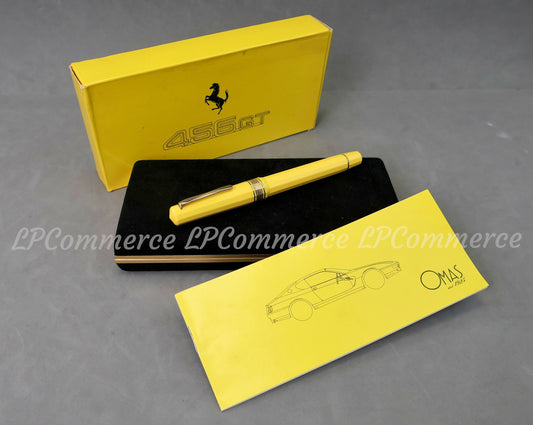 Penna a sfera Omas for Ferrari 456 GT Ballpoint NOS box collezione yellow