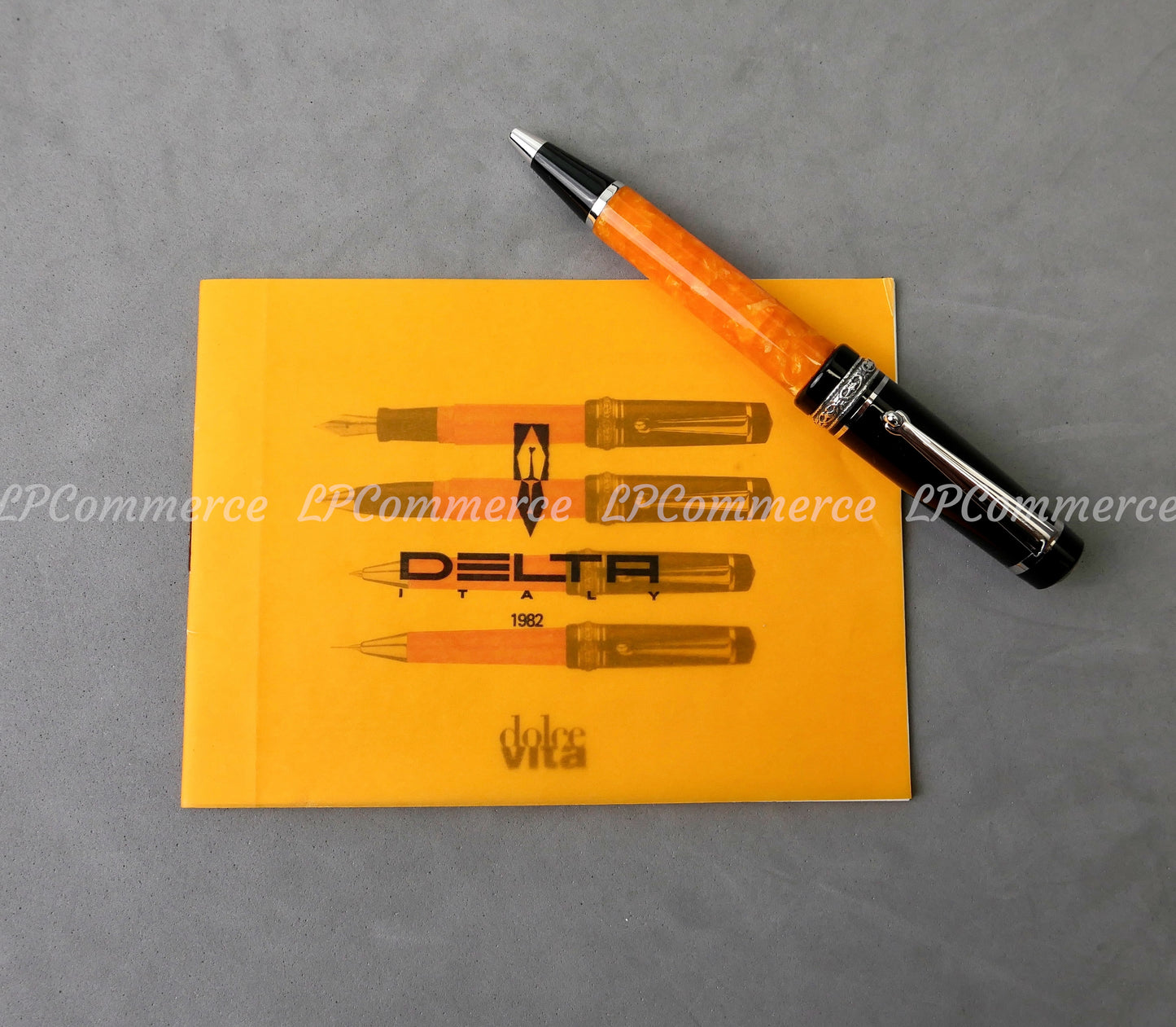 Penna sfera Delta Dolcevita Argento 925 Medium sfera Ballpoint pen NOS silver