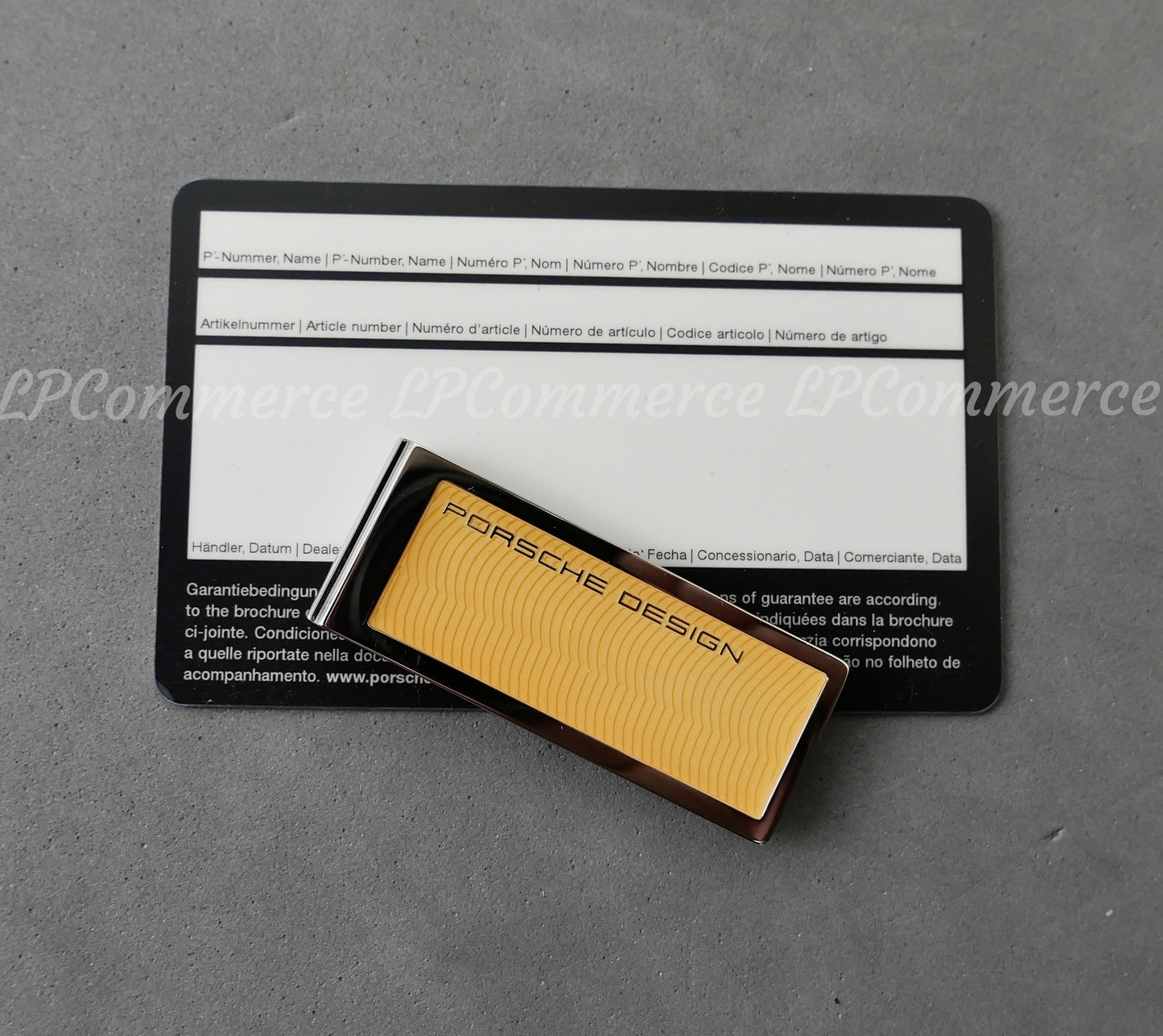 Fermasoldi Porsche Design 925 Germany P3400 NOS money clip Jewellery portafoglio