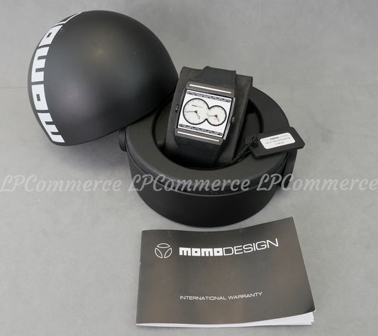 Orologio MOMO DESIGN dual time GMT MD1077BK Watch NOS vintage helmet