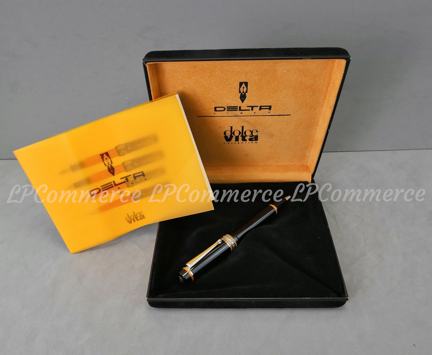 Penna sfera Delta Dolcevita Medium Soiree sfera Ballpoint pen NOS argento 925%
