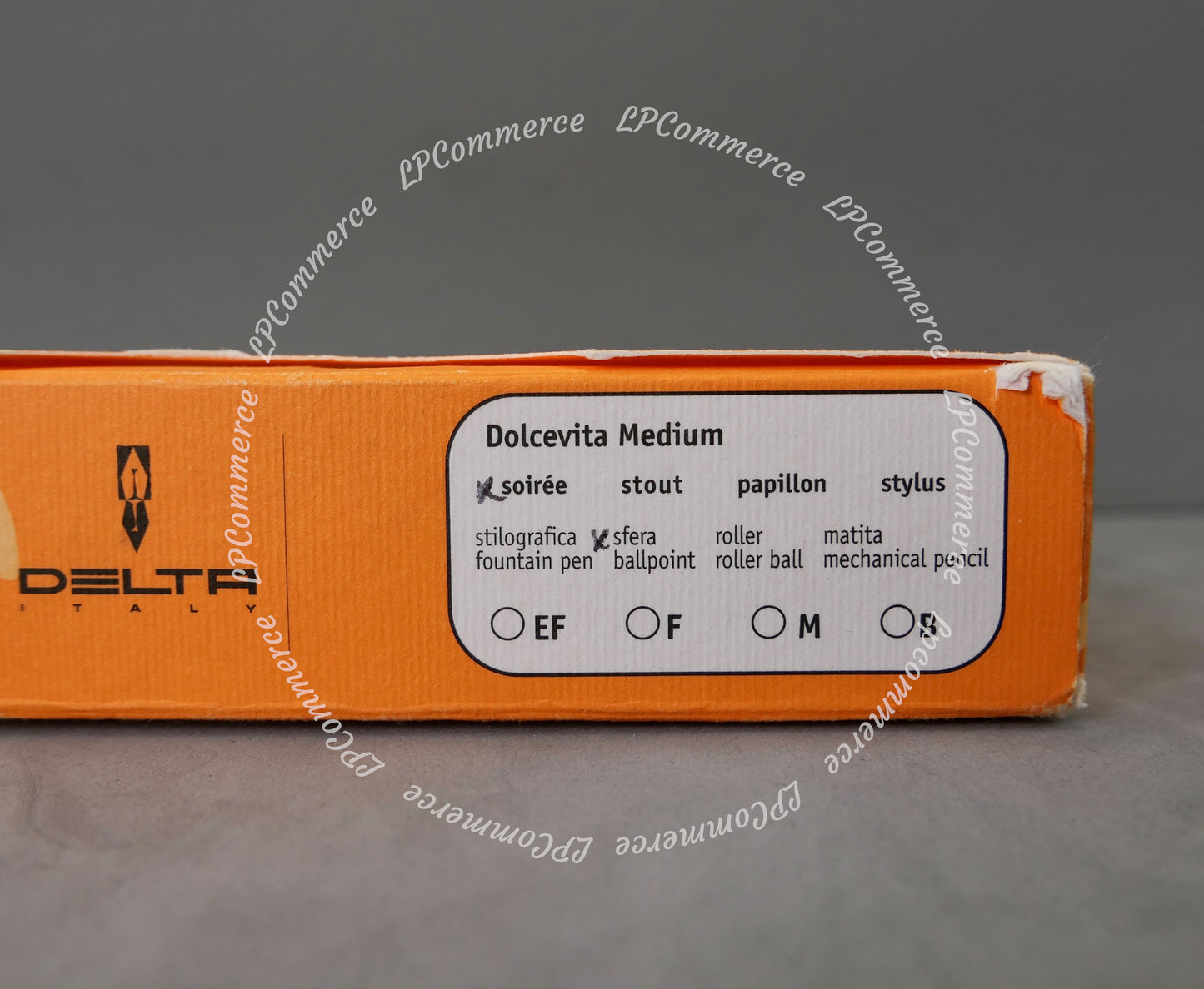 Penna sfera Delta Dolcevita Medium Soiree sfera Ballpoint pen NOS argento 925%