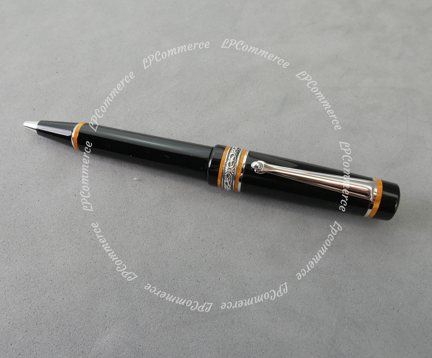 Penna sfera Delta Dolcevita Medium Soiree sfera Ballpoint pen NOS argento 925%