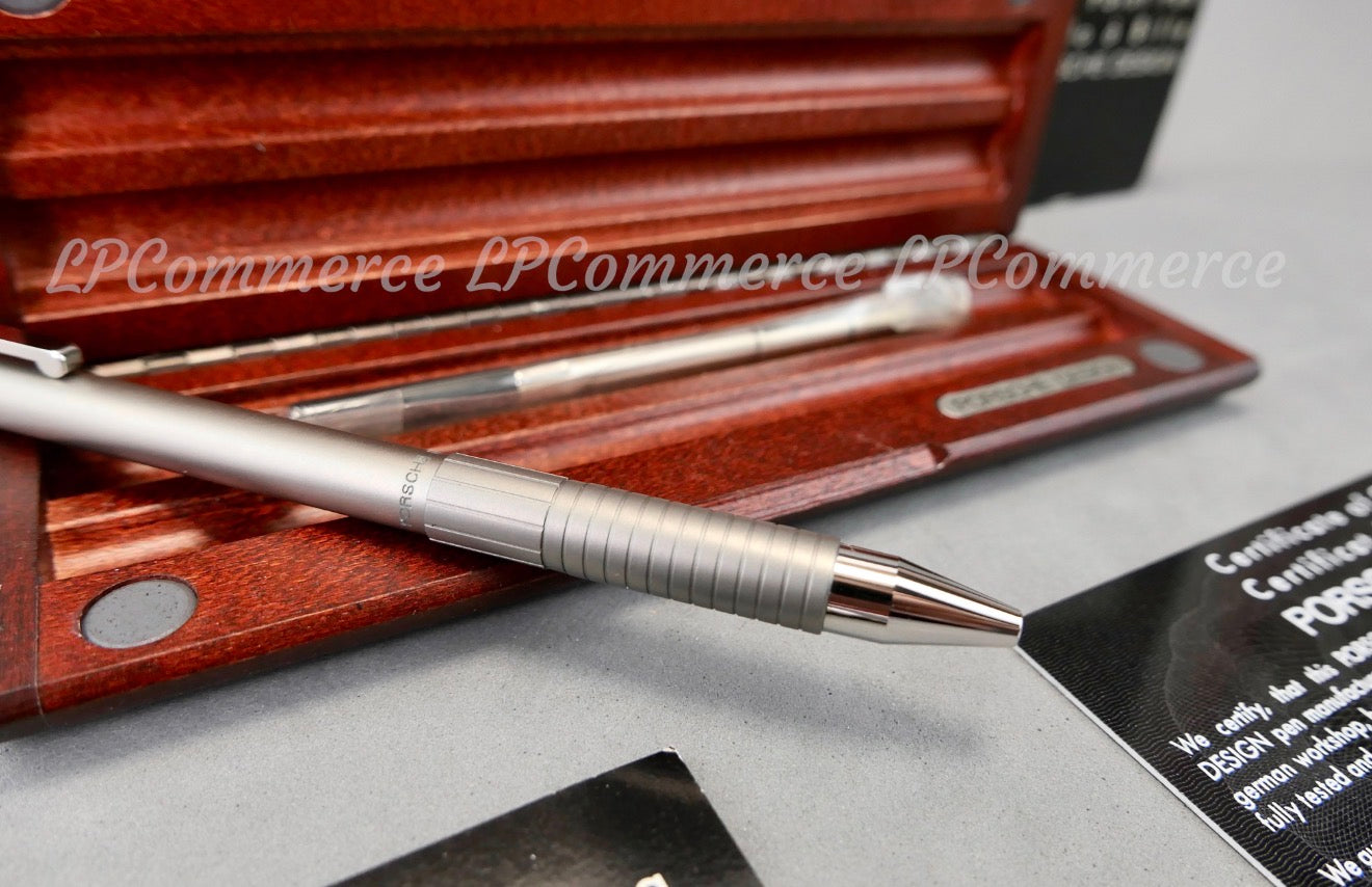 Penna sfera  Porsche Design Titanium 41022 NOS Ballpoint pen 911 box legno