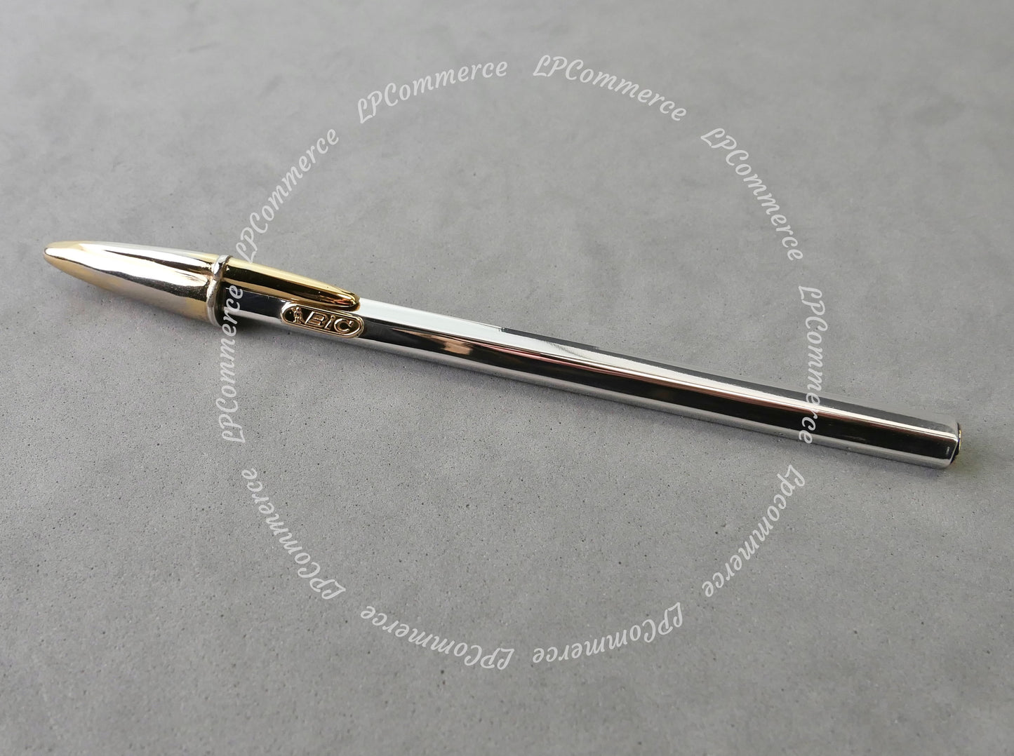 Penna Bic Argento Massiccio 925% NOS Ballpoint silver solid box vintage & gold