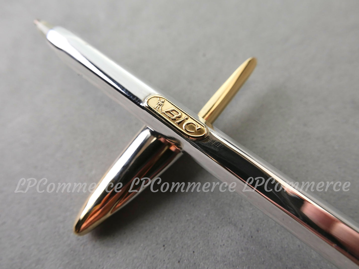 Penna Bic Argento Massiccio 925% NOS Ballpoint silver solid box vintage & gold