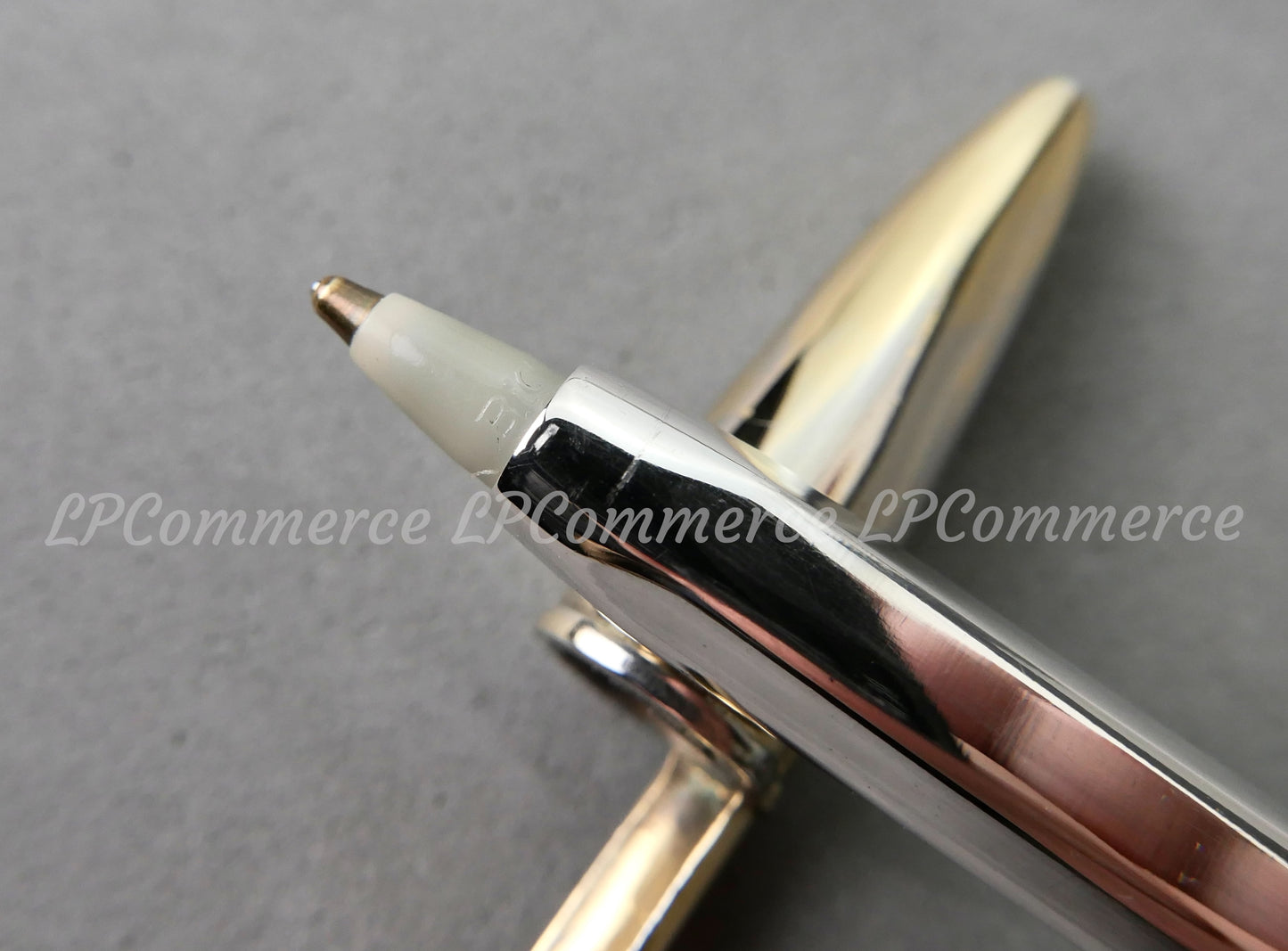 Penna Bic Argento Massiccio 925% NOS Ballpoint silver solid box vintage & gold