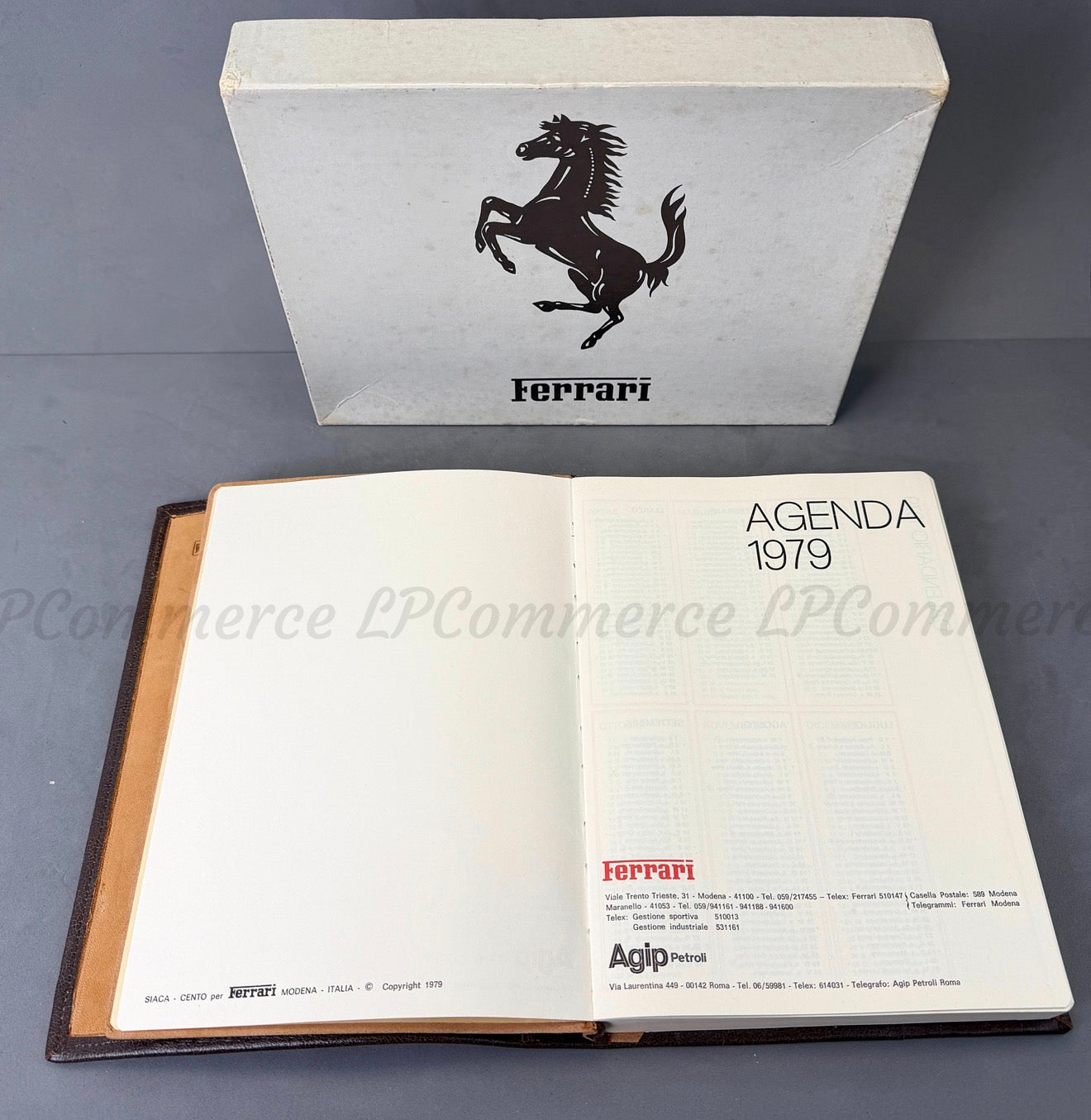 Agenda Ferrari 1979 porta documenti anni 80 document holder NOS Agip