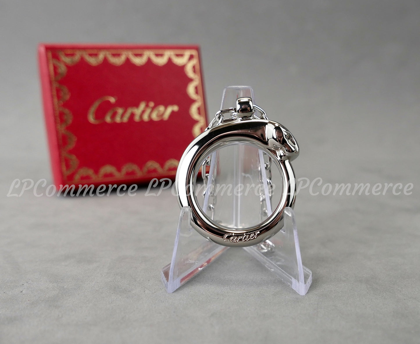 Portachiavi Cartier Panthere NOS keychain ref. T1220147 box vintage pendant