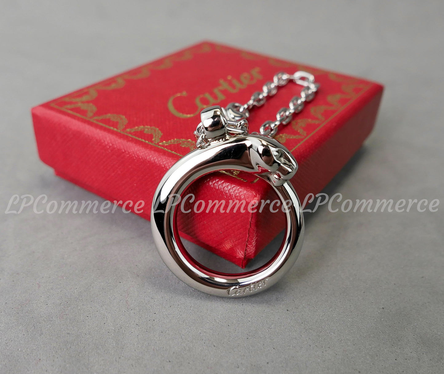 Portachiavi Cartier Panthere NOS keychain ref. T1220147 box vintage pendant