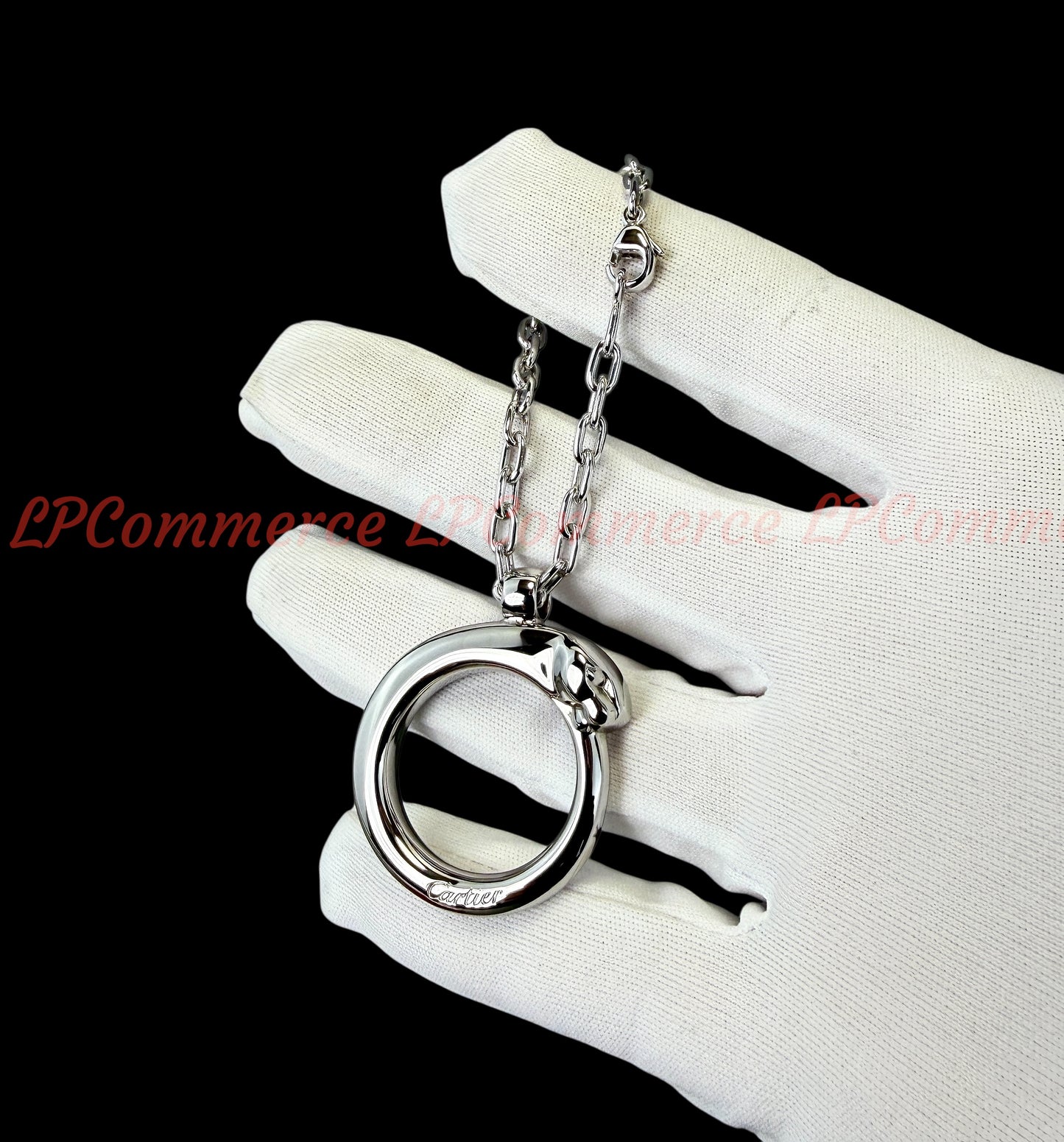 Portachiavi Cartier Panthere NOS keychain ref. T1220147 box vintage pendant