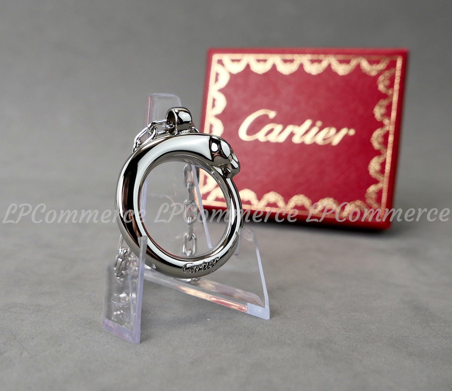 Portachiavi Cartier Panthere NOS keychain ref. T1220147 box vintage pendant