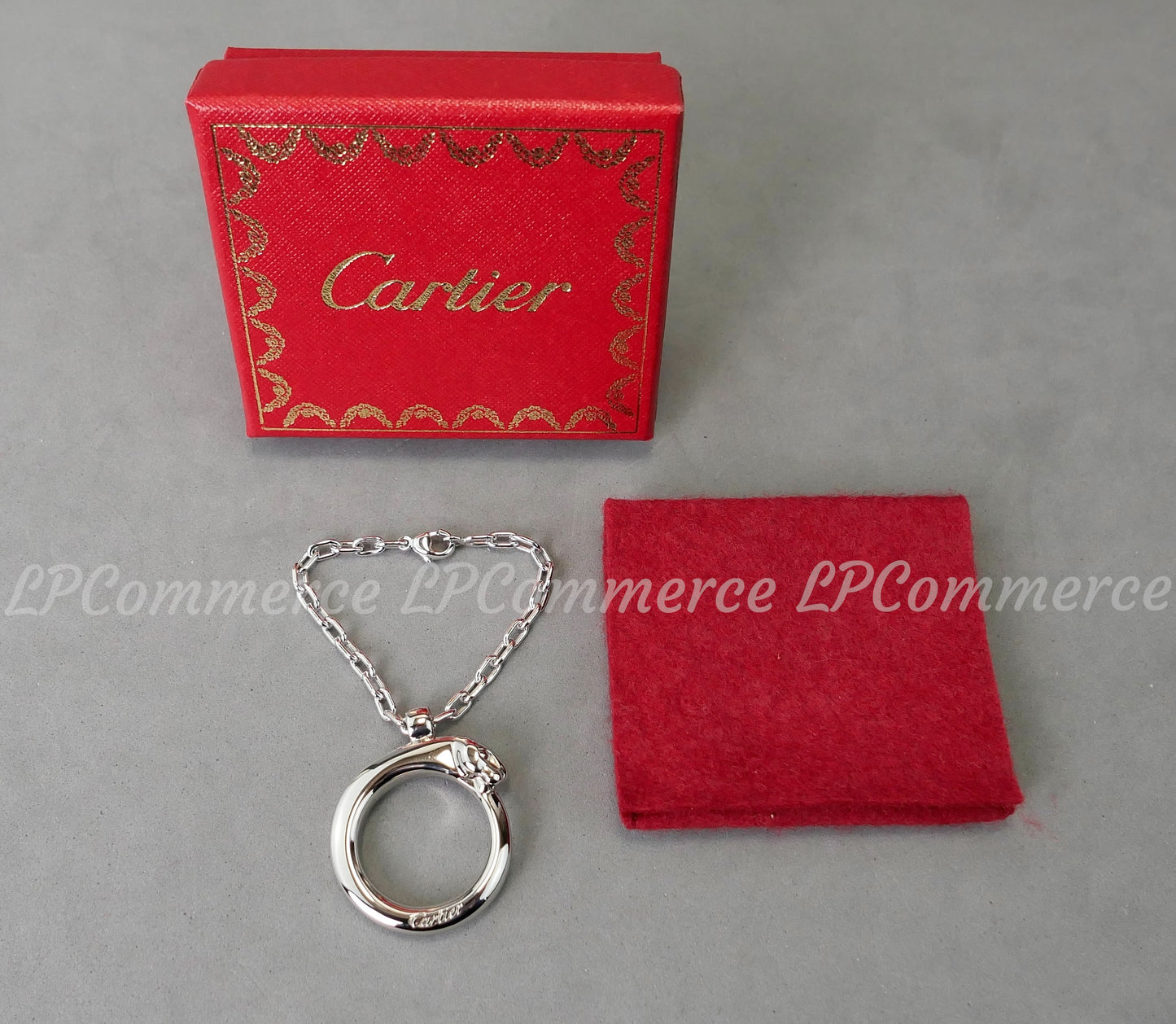 Portachiavi Cartier Panthere NOS keychain ref. T1220147 box vintage pendant